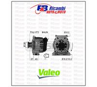 VALEO 439552 Alternatore Amperaggio: 150 Amp Alette: 5 alette Diametro puleggia: 51 mm Voltaggio: 14 V Direzione di rotazione: CLOCKWISE