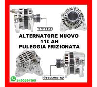 ALTERNATORE NUOVO 110AH RENAULT CLIO II 1.5 DCI DAL 2001 KW59 CV80 K9K702 81