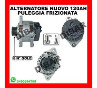 ALTERNATORE NUOVO 120AH FIAT BRAVA 1.9 JTD KW74 CV100 DAL 2000 CODICE 63321497
