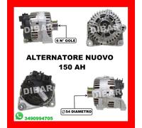 ALTERNATORE NUOVO 150AH ALPINA D3 COUPE 2.0 BI-TURBO '08 KW157 CV214 N47D20D 24
