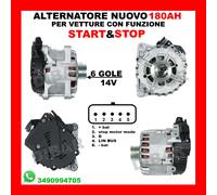 ALTERNATORE NUOVO 180AH CITROËN DS3 1.4 HDI 70 DA 2010 KW50 CV68 8HR DV4C 48