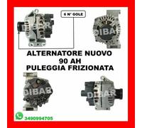 ALTERNATORE NUOVO 90AH OPEL TIGRA 1.3 CDTI DAL 2004 51KW 69CV CODICE 51784847