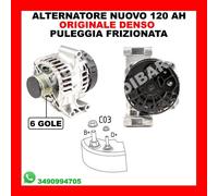 ALTERNATORE NUOVO ORIGINALE DENSO 120AH ALFA ROMEO FIAT 1.3 MJET DAL 2006 DAN997
