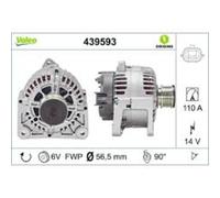 ALTERNATORE ORG VALEO 110A PER RENAULT CLIO II, III, FLUENCE, KANGO, WIND