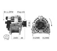 Alternatore per Audi A3 1.8 T S3 Quattro A2 1.4 A3 1.6 0 124 325 011 2542241