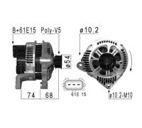 ERA Alternatore Generatore 120A 14V per BMW Serie 5 Touring 530d 525d 520d 320d