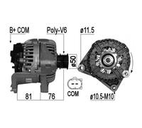 MESSMER Alternatore Generatore 120A 14V per BMW 3er Cabriolet 330 Ci 3.0i