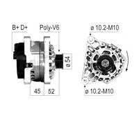 ALTERNATORE EB208Q 5705 2A 96 237 271 9623727180 CAL15145GS 9621791680 301442RI