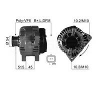 Alternatore per Citroen Berlingo 1.6 Hdi 75 1.6 Hdi 90 1.9 D 0 124 525 035