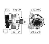 Alternatore per Citroen Berlingo 1.6 Hdi 90 1.6 Hdi 110 1.6 Hdi 75 16 068 591 80