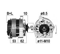 Alternatore per Citroen Cx 25 Gti Turbo 2 C25 Bus 2.5 D 4X4 Bus 2.5 D Turbo 4X4