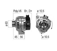 Alternatore per Citroen Jumpy 1.9 Td Xsara 1.9 D Berlingo 1.8 D 1.9 D