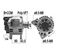Alternatore-ERA-209165-DACIA DOKKER,DUSTER,LODGY NISSAN NV400 OPEL MOVANO RENAUL