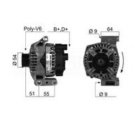Alternatore per Fiat 500 1.3 D Multijet C 1.3 D Multijet 063358062010 1539098
