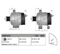 Alternatore PER Fiat Brava 1.4 12V 59 KW 80 CV