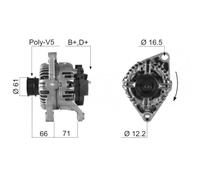 Alternatore per Fiat Brava 1.6 16V Doblo 1.6 16V 1.6 Natural Power 0 124 325 059