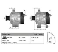 Alternatore PER Fiat Bravo II 1.9 D Multijet 85 KW 116 CV