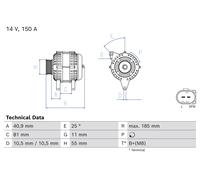 Alternatore per FIAT IVECO DAILY DUCATO