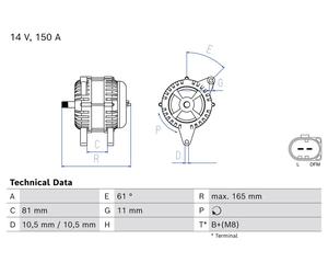 Alternatore per FIAT IVECO DAILY DUCATO