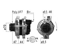 Alternatore per Honda Accord VIII Civic VIII