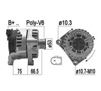 Alternatore per Hyundai Santa BMW Serie 5 7