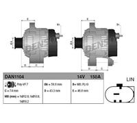 Alternatore, generatore DENSO DAN1104