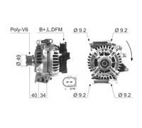 Alternatore per Mercedes Benz Classe E