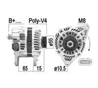 Alternatore per Mitsubishi Galant VI Colt 1.1 1.3 1.5 Czt 1500 1600 Glx Czc 1.5