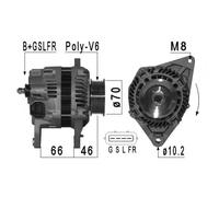 Alternatore per Mitsubishi L 200