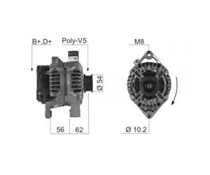 Alternatore per Opel Astra 2.0 16V Turbo 1.6 16V 2.0 16V 2.0 Di 0 124 415 002