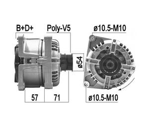 Alternatore per Opel Zafira Astra Alfa Romeo 159