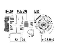 Alternatore per Porsche 911 3.4 Carrera 4 3.6 Gt2 3.4 Carrera 3.6 Carrera 4