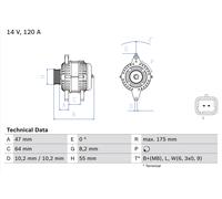 Alternatore per RENAULT CLIO ESPACE KANGOO LAGUNA MASTER MEGANE SCÉNIC