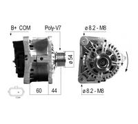 Alternatore per Renault Clio III Twingo