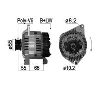 Alternatore per Renault Megane I Laguna