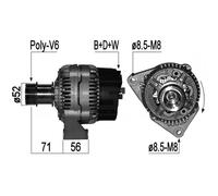 Alternatore per Saab 9-3 2.0 Turbo 2.3 I 2.3 Turbo 0 123 320 057 0 986 039 660
