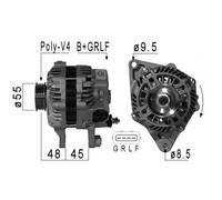 ERA Alternatore Generatore 90A 14V per Smart Fortwo Coupe 1.0 Turbo
