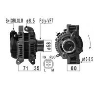 Alternatore per Toyota Avensis Corolla Lexus IS II