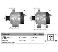 Alternatore PER Toyota Land Cruiser 200 4.5 D-4D 200 KW 272 CV
