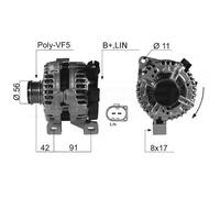 Alternatore per Volvo C70 T5 2.4 I D5 Ford Kuga 2.5 4X4 0 121 615 014 1541451