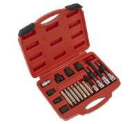 Alternatore Ruota Libera Puleggia Set Rimozione 18pc - Sealey SX402 Nuovo