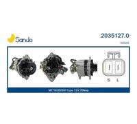 Alternatore con puleggia doppia CAL35127AS CASCO per NISSAN PATROL GR IV PICK UP