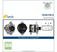Alternatore Sando per CHEVROLET LACETTI NUBIRA AVEO DAEWOO KALOS
