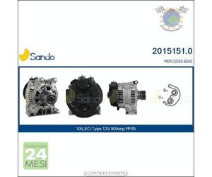 Alternatore Sando per MERCEDES 210 190 170 160 VANEO 1.9 1.7