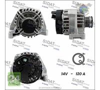 Alternatore Sidat per ABARTH GRANDE PUNTO ALFA ROMEO GIULIETTA MITO FIAT PANDA