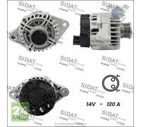 Alternatore Sidat per ALFA ROMEO GIULIETTA SPIDER BRERA MITO 159 FIAT GRANDE PU