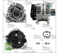 Alternatore Sidat per AUDI A3 A2 SEAT TOLEDO II IBIZA III ALHAMBRA IV CORDOB #b2