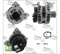 Alternatore Sidat per AUDI TT Q3 A3 A1 SEAT TOLEDO IV ALHAMBRA IBIZA ALTEA SKOD