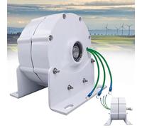 Alternatore sincrono a magneti permanenti trifase da 12000 W, generatore a Bobina di Rame a Basso Numero di Giri per Turbine eoliche e idrauliche, Base Durevole, efficiente Sistema di ricari