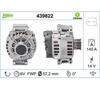 Alternatore VALEO 140A - 439822 per VW GOLF 2.0 GTI